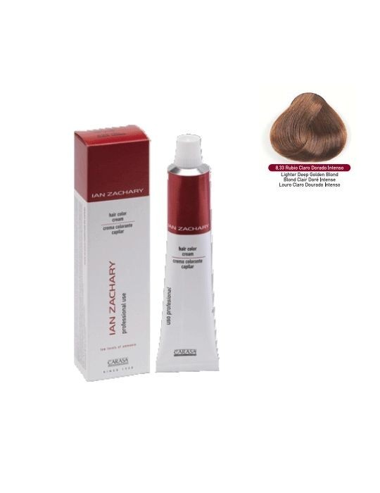 Ian Zachary Tinte Profesional Nº 8.33 Rubio Dorado Intenso 100 ml.