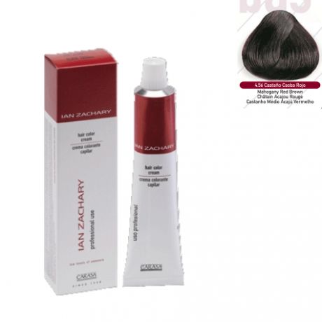 Ian Zachary Tinte Profesional Nº 4.56 Castaño Caoba Rojo 100 ml.