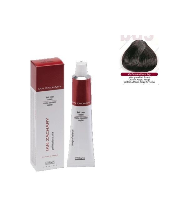 Ian Zachary Tinte Profesional Nº 4.56 Castaño Caoba Rojo 100 ml.