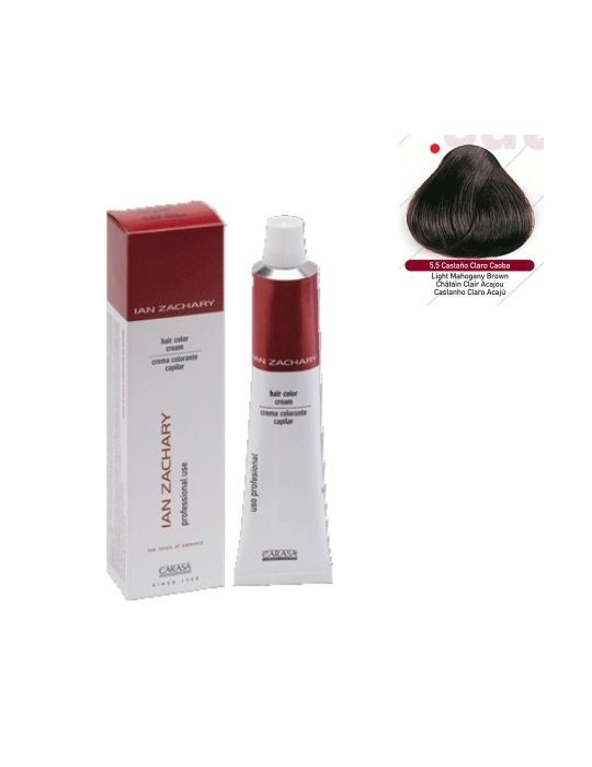 Ian Zachary Tinte Profesional Nº 5.5 Castaño Claro Caoba 100 ml.