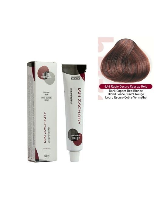 Ian Zachary Coloración s/amoniaco Nº 6.46 Rubio Osc.Cobrizo Rojo 100 ml.