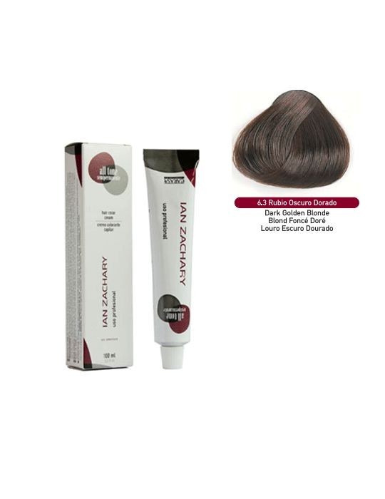 Ian Zachary Coloración s/amoniaco Nº 6.3 Rubio Oscuro Dorado 100 ml.