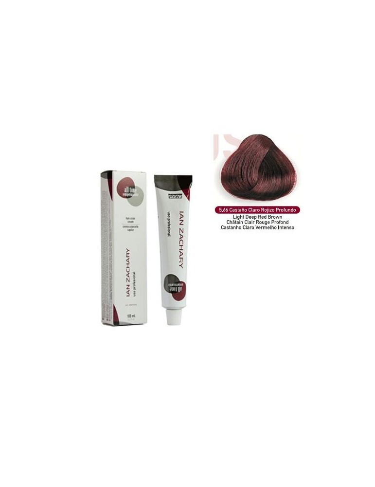 Ian Zachary Coloración s/amoniaco Nº 5.66 Castaño Claro Roj.Prof 100 ml.