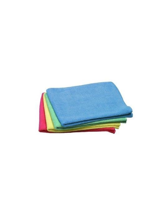 Bayeta Multiusos Microfibra Extra, 12 Unid. ( Azul, Verde, Roja, Amarilla )