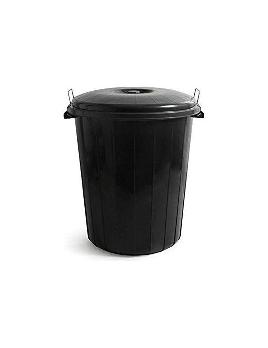 Cubo de Basura Negro SIN Tapa 50 L.