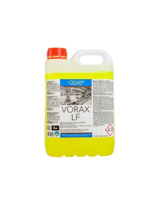 Vorax LF Desengrasante Espuma Controlada Máquinas 5 L.- Caja 4 unid.