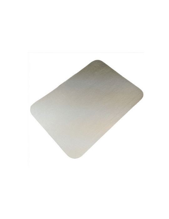 Tapa Cartón 220x173 mm. para envase aluminio E 1100 . Pqte.100 uds.