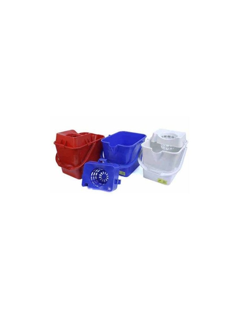 Cubo Fregona Rectangular Profesional 17 L. Negro con Escurridor