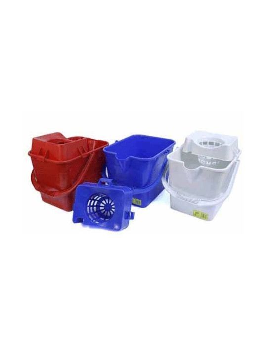 Cubo Fregona Rectangular Profesional 17 L. Negro con Escurridor