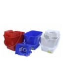 Cubo Fregona Rectangular Profesional 17 L. Negro con Escurridor