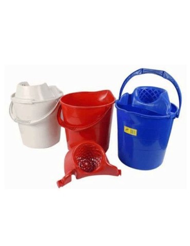 Cubo Fregona 15 L. Redondo Negro, con Escurridor