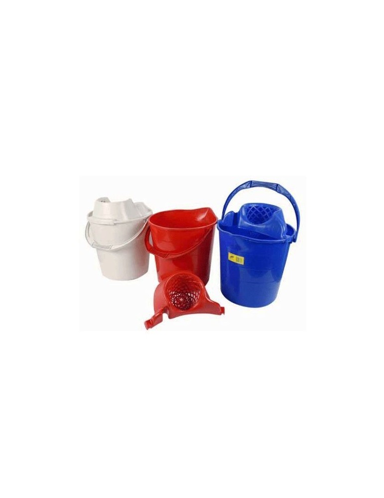 Cubo Fregona 15 L. Redondo Negro, con Escurridor