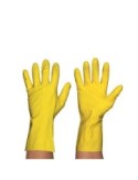 Guante Flocado Amarillo, Pack 12 pares