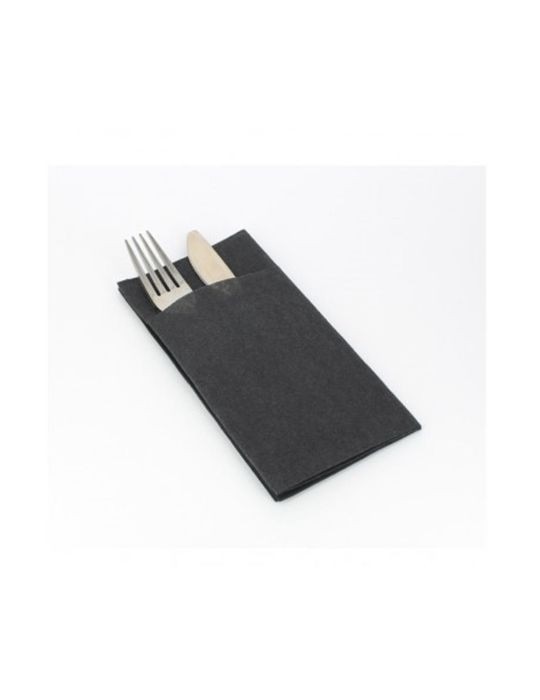 Servilleta 40x40 CG KLASS Kangur Negra, Caja 600 Unid.