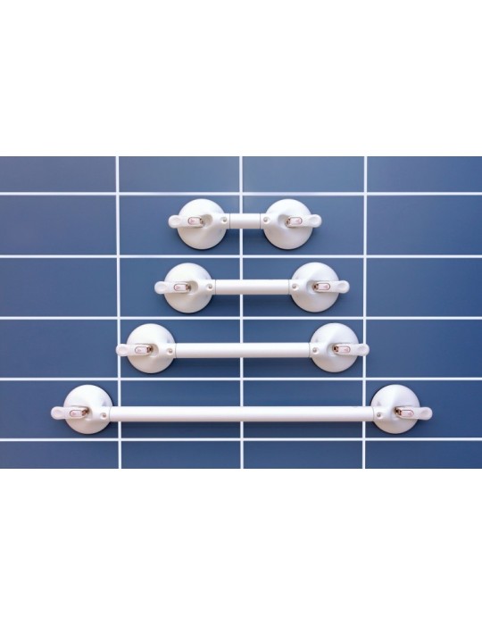 Soporte de pared, 2 mangos. L 650 mm