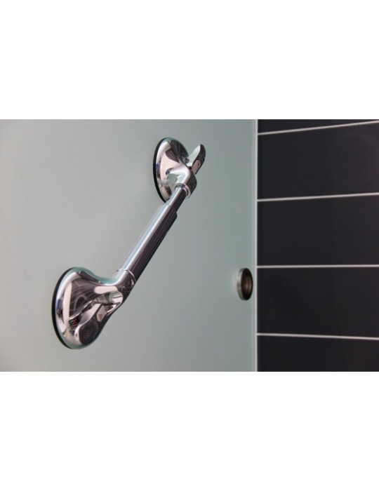 Soporte de pared, 2 mangos chromo. L 650 mm