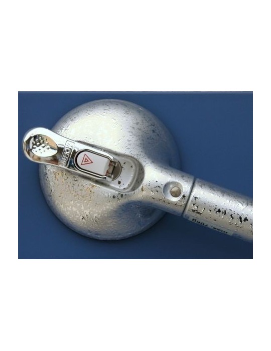 Asidero de pared con ventosas, mango plateado de cromo. L 350 mm