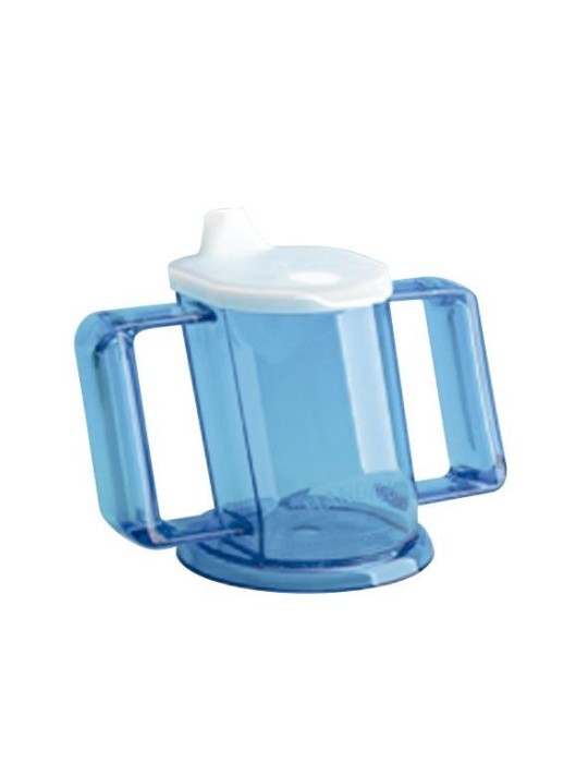 Taza Handycup con tapa. Azul