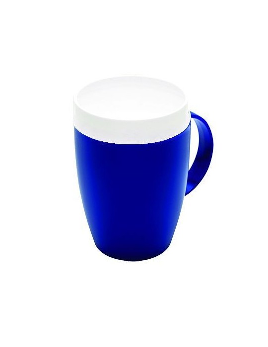 Vasos con asa fondo cónico - azul