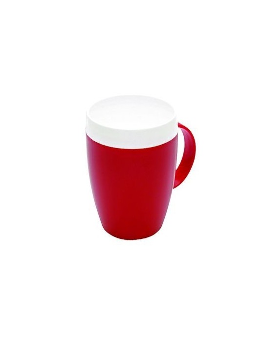 Vasos con forma cónica taza roja