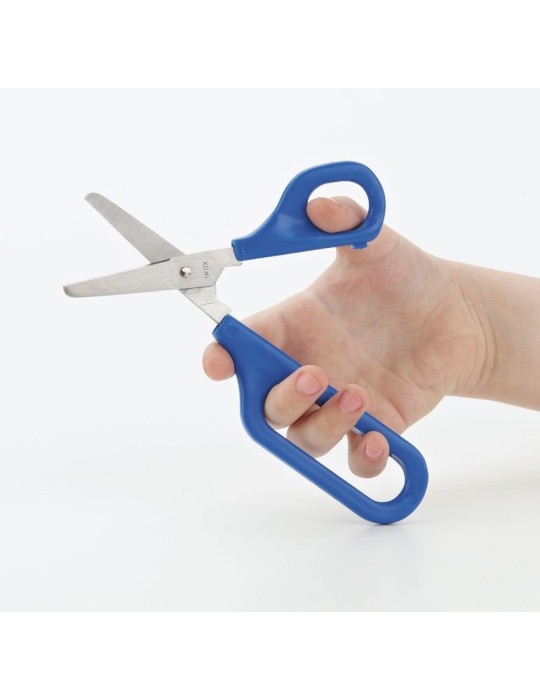 Tijera roma con ojo grande y ojo pequeño para diestros, 75 mm.