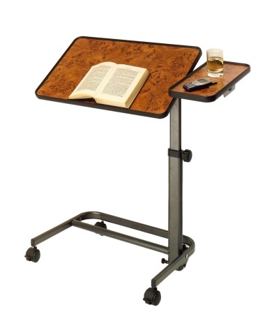 Mesita auxiliar y pupitre de calidad superior. Nogal 2