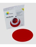 Alfombrilla anti-deslizante redonda Able2 rojo Ø 19 cm.