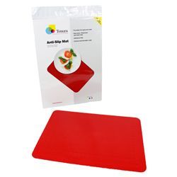 Alfombrilla anti-deslizante rectangular Able2 rojo L 35,5 x B 25,5 cm