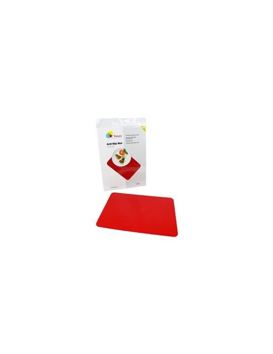 Alfombrilla anti-deslizante rectangular Able2 rojo L 45,5 x B 38,5 cm