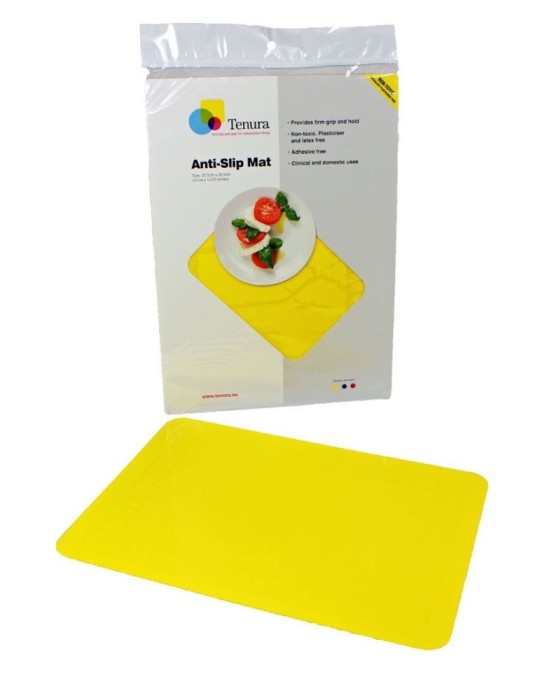 Alfombrilla anti-deslizante rectangular Able2  amarillo L 45,5 x B 38,5 cm