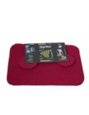 Conjunto mantel indivual y posavasos anti-deslizante StayPut rojo