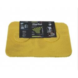 Conjunto mantel indivual y posavasos anti-deslizante StayPut amarillo