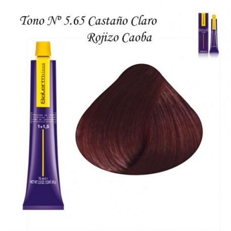 OFERTA - Tinte Salerm Visón 5,65 Castaño Claro Rojizo Caoba 75ml