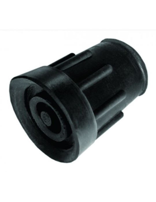 Contera para bastones y muletas 21 mm. Gris, grande.  Contiene dos unidades.