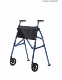Caminador Fold N Go con 2 ruedas azul