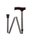 Bastón plegable 76 - 89 cm - Grabado en negro