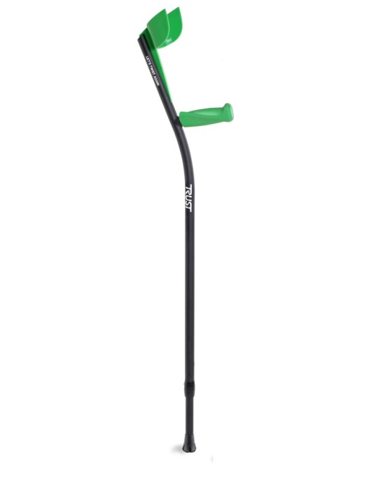 TrustCare Lets Twist Again Muletas de codo verde/negro