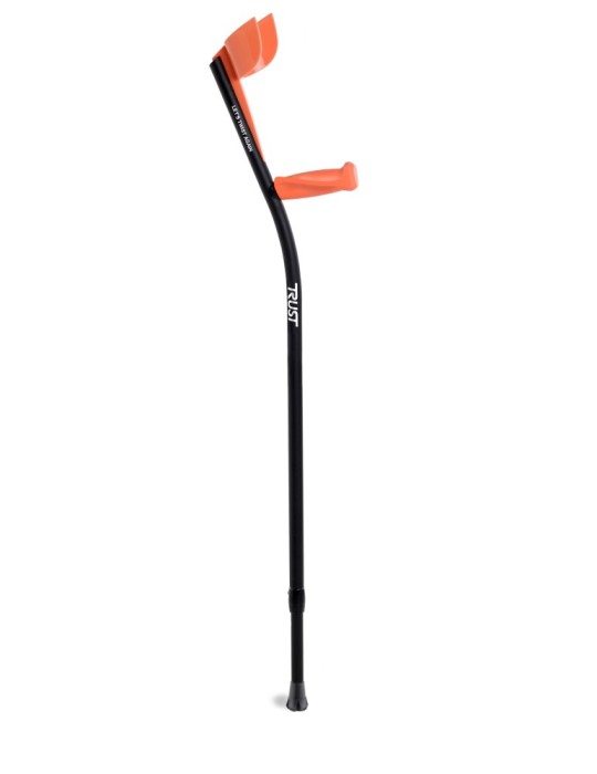 TrustCare Lets Twist Again Muletas de codo naranja/negro