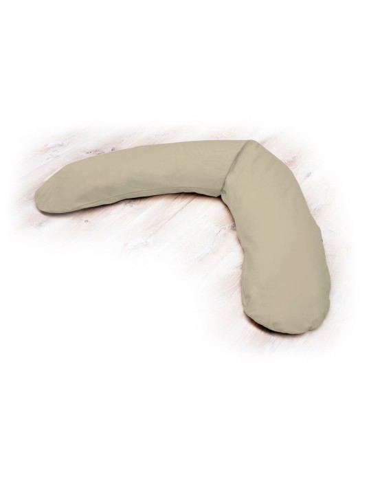 Funda para Cojin de lactancia Theraline, 190 x 38 cm. Cappuccino