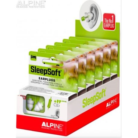 Tapones Alpine SleepSoft en cajas para display