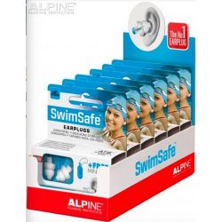 Tapones Alpine SwimSafe en cajas para display