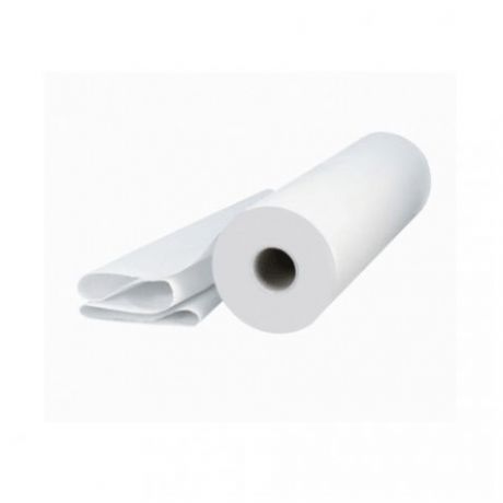 Rollo papel camilla de 2 capas laminado con precorte 60 mts, Blanco