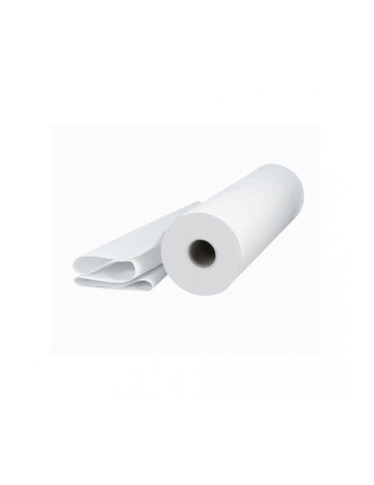 Rollo papel camilla de 2 capas laminado con precorte 60 mts, Blanco