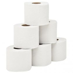 Papel Higiénico Doméstico, 2 capas, rollo 40 mt. pack 12 rollos