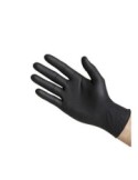 Guantes de latex - nitrilo negros , caja 100 und.