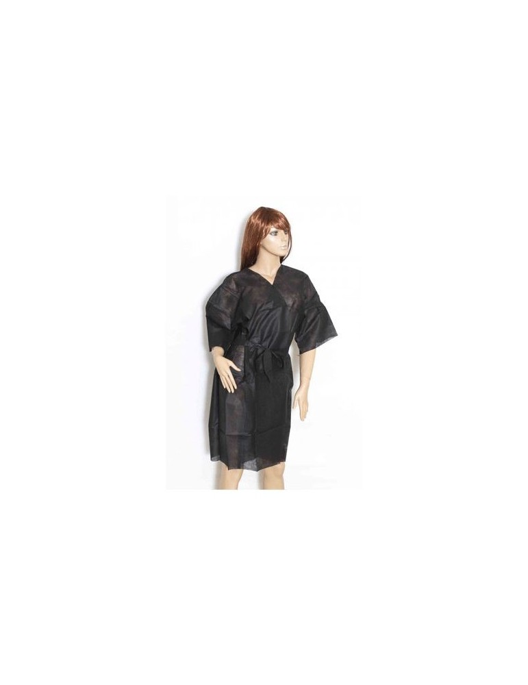 Bata cliente desechable tipo Kimono, 10 und.