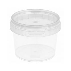 Tapa envase transparente circular 120 ml. Caja 2500 uds.