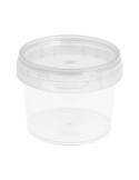 Envase transparente circular 120 ml.para salsas. Caja 2500 uds.