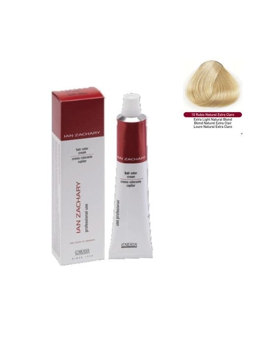 Ian Zachary Tinte Profesional Nº 10 Rubio Natural Extra-claro 100 ml.