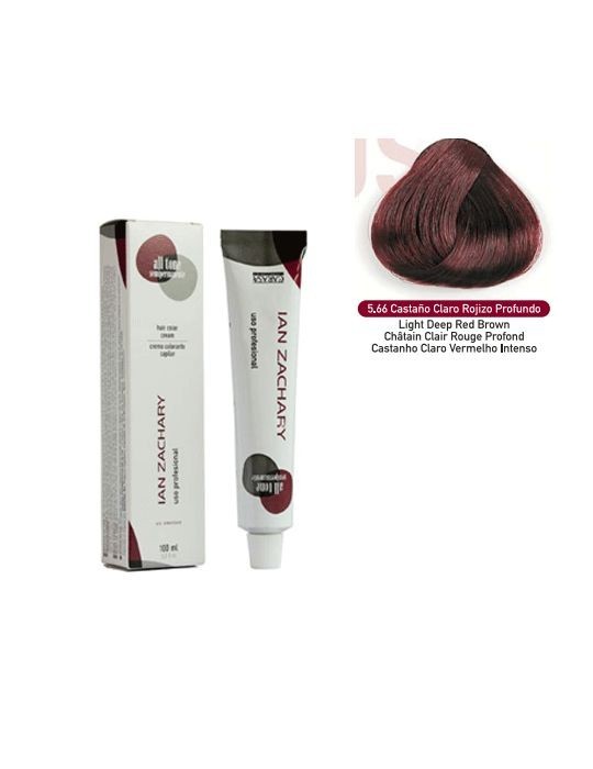 Ian Zachary Coloración s/amoniaco Nº 5.66 Castaño Claro Roj.Prof 100 ml.